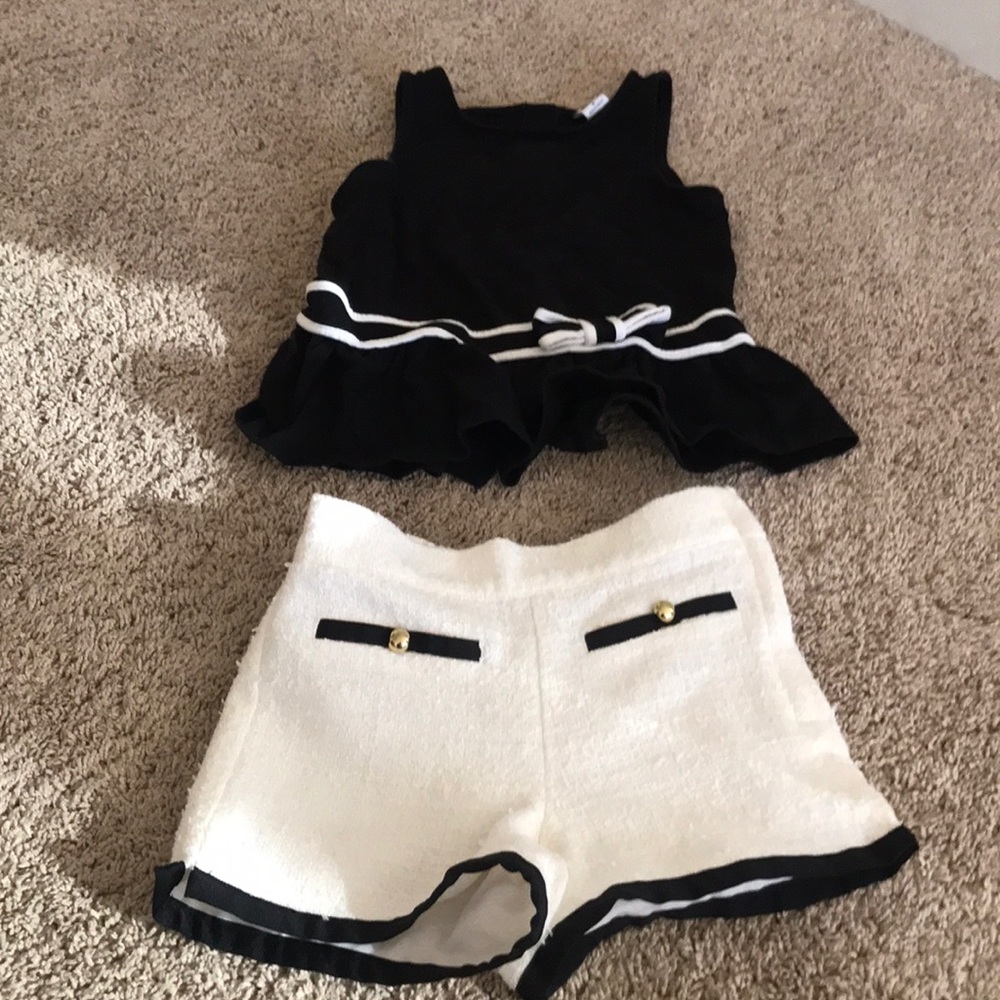 Girls size 3 shorts and top